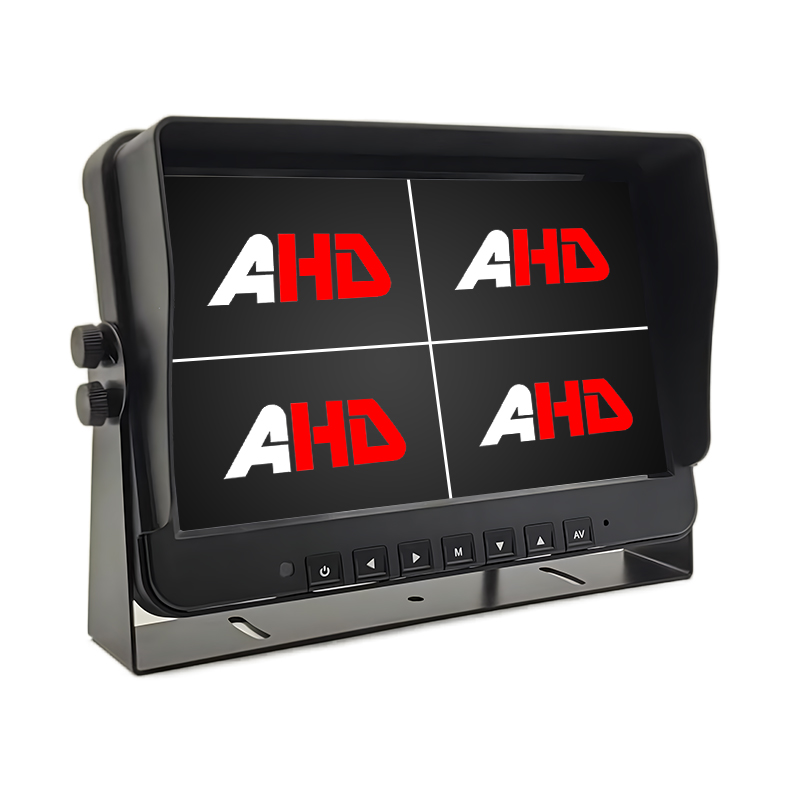 Monitor Kendaraan AHD Quad View Input 4AV 10,1 inci