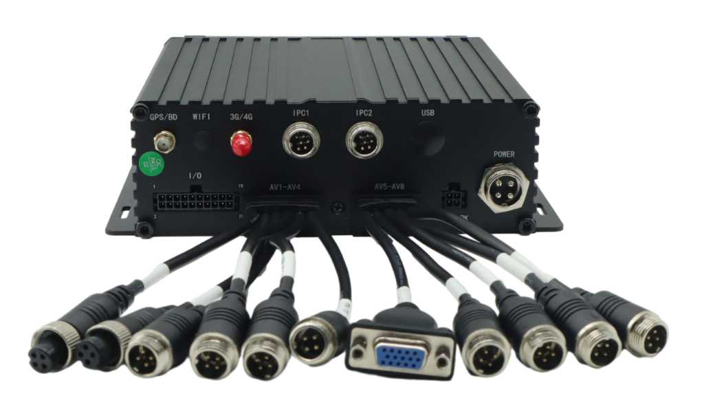 DVR Seluler Kendaraan HDD 8CH Dengan GPS Wifi untuk Truk