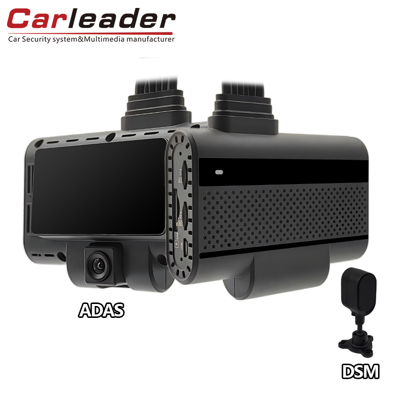 Carleader 4ch ADAS+DSM DVR AI Dash Camera untuk Manajemen Mobil