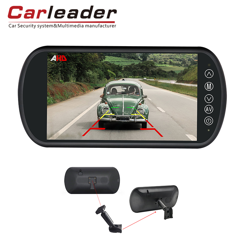 Carleader 7 Inch AHD Monitor Cermin Kendaraan dengan Braket Batang-Partener yang Dapat Diandalkan Untuk Keselamatan Jalan