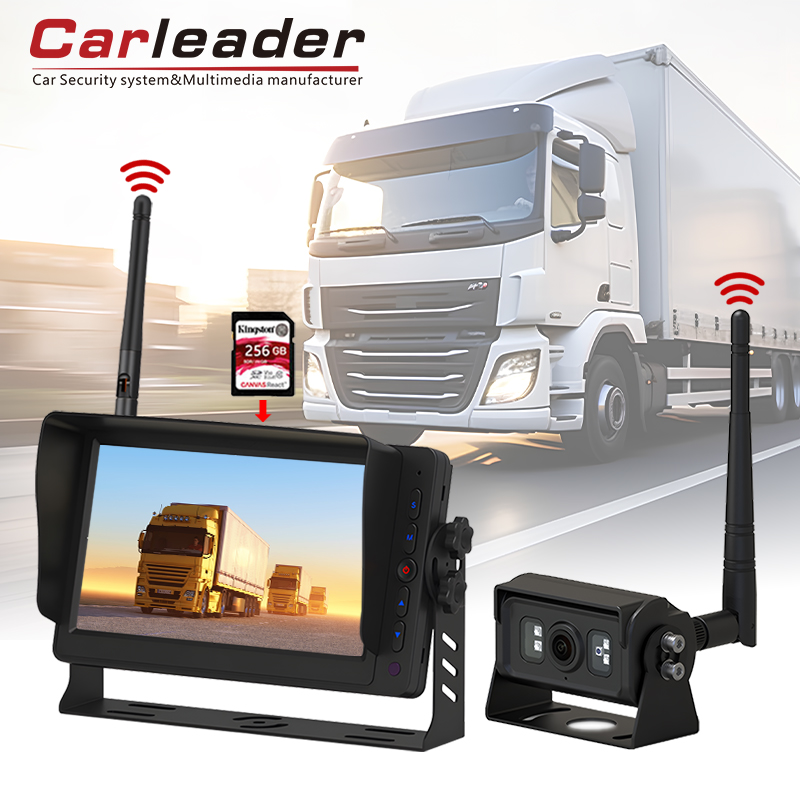 Carleader 7 Inch DVR Recording 2.4GHz Sistem Pemantauan Nirkabel Digital ---- Amankan Keselamatan Mengemudi Anda