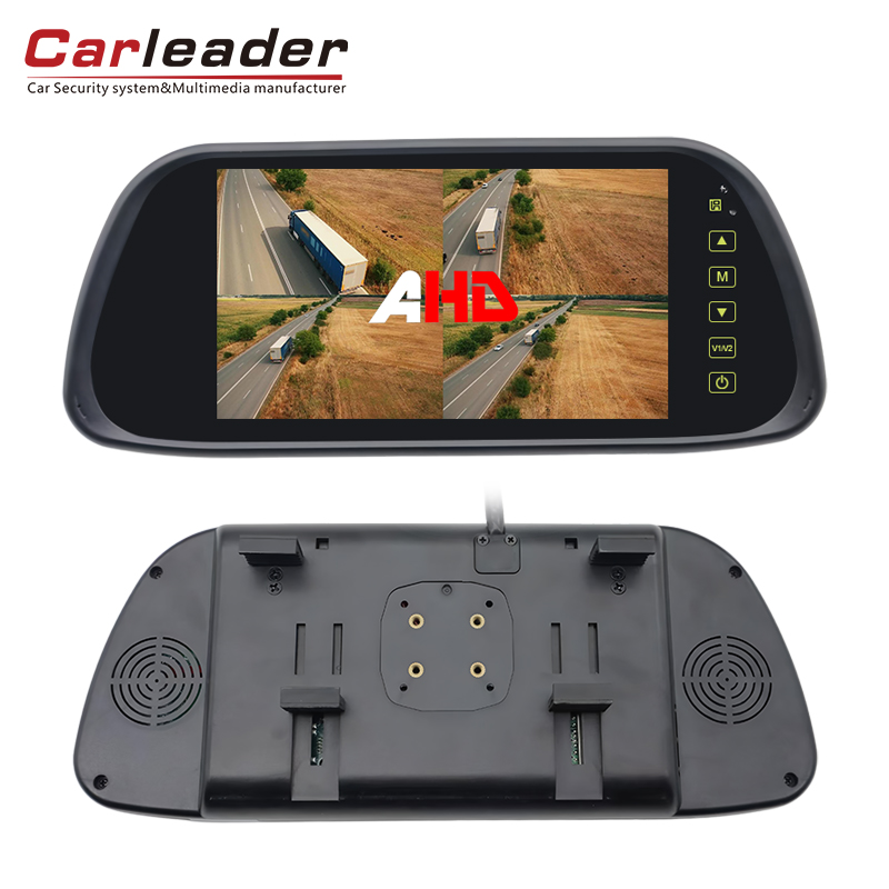 Tingkatkan visi kendaraan Anda dengan carleader 2 in 1 Instalasi 7 inci quad quad AHD monitor kaca spion