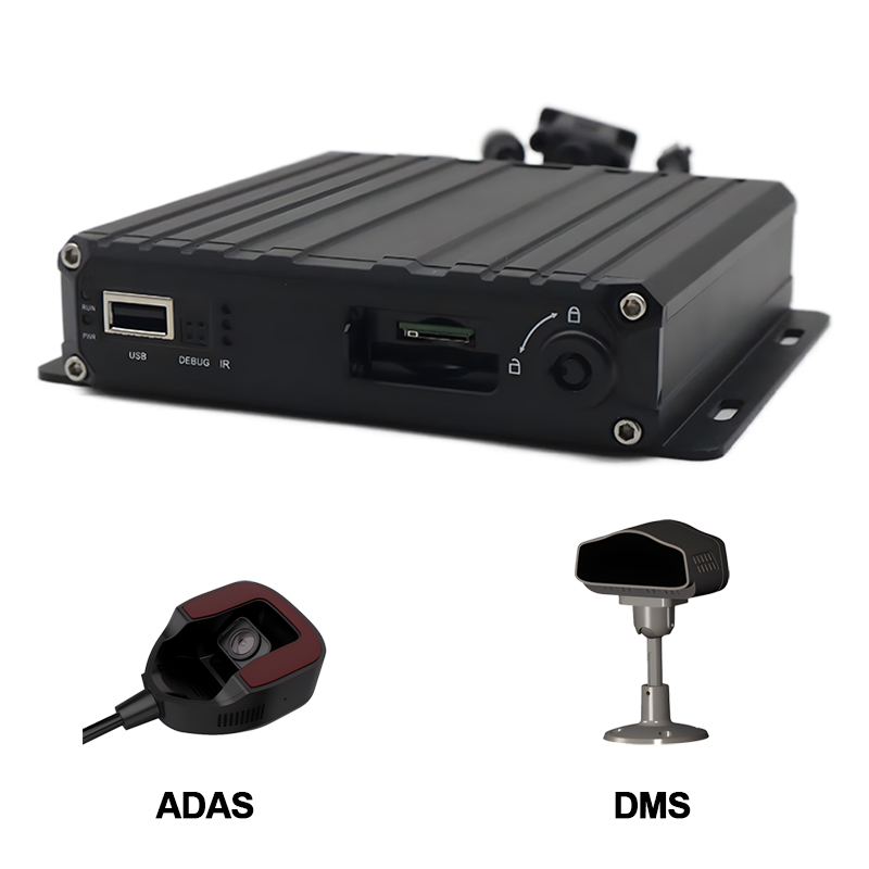 Carleader 4CH AI Intelligent Mobile DVR Dengan Kamera DSM dan ADAS