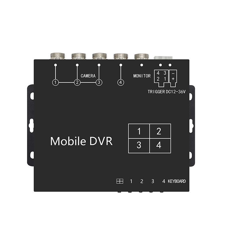 DVR Kendaraan AHD 4CH dengan Perekaman 512GB dan Tampilan Split Multi-Kamera