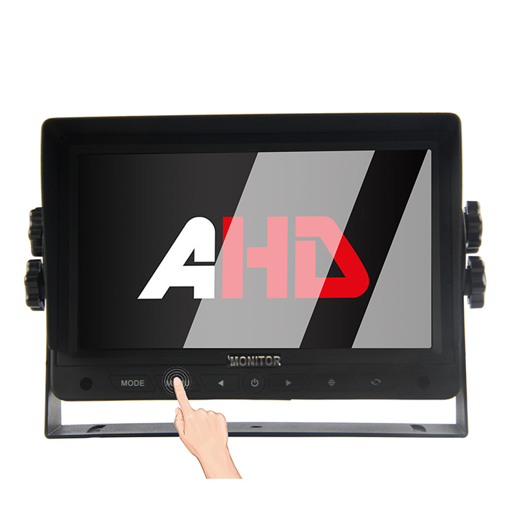 Monitor Mobil Input AHD 2CH 7 Inci dengan Tombol Sentuh