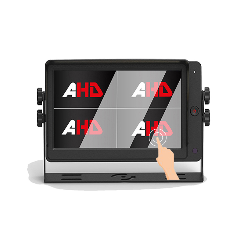 Monitor AHD Layar Sentuh Layar Quad Split 7 Inci 4CH