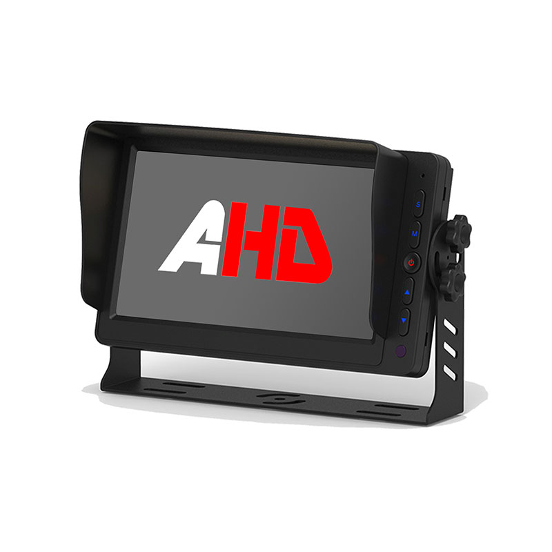 Monitor Kendaraan AHD 7 Inci dengan 5 Tombol Lampu Latar dan Input Video Ganda