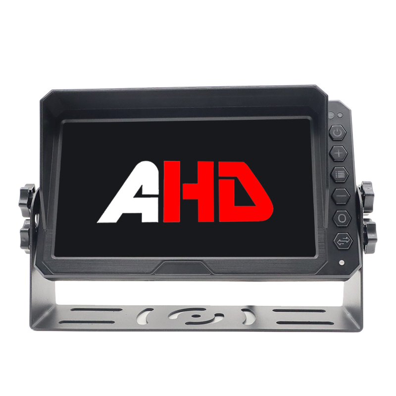 Monitor AHD Kendaraan Tugas Berat LCD 2CH 7 Inci