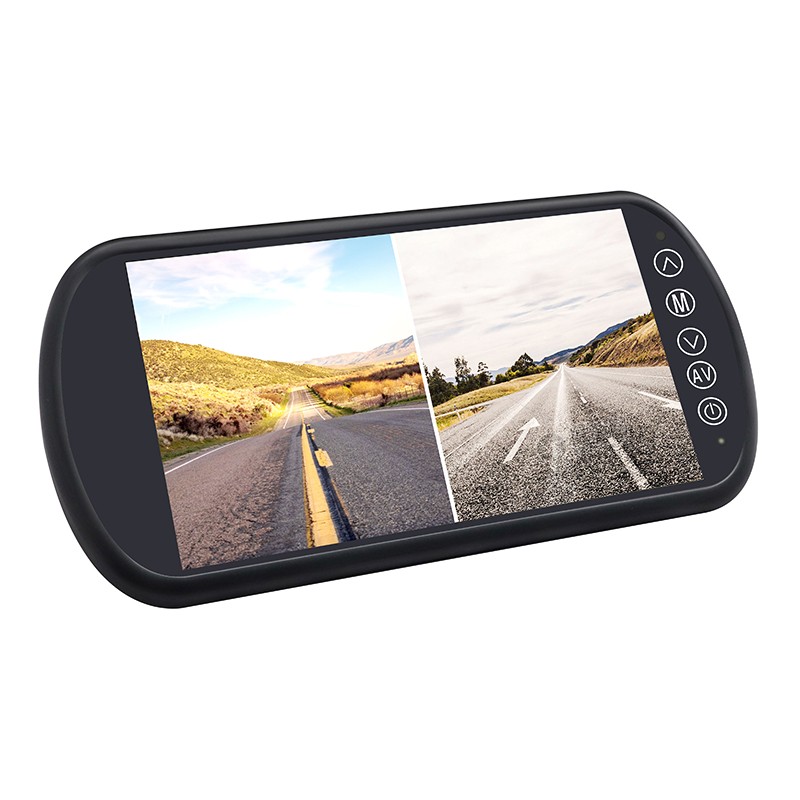 Carleader 7 inci split ganda AHD monitor cermin kendaraan